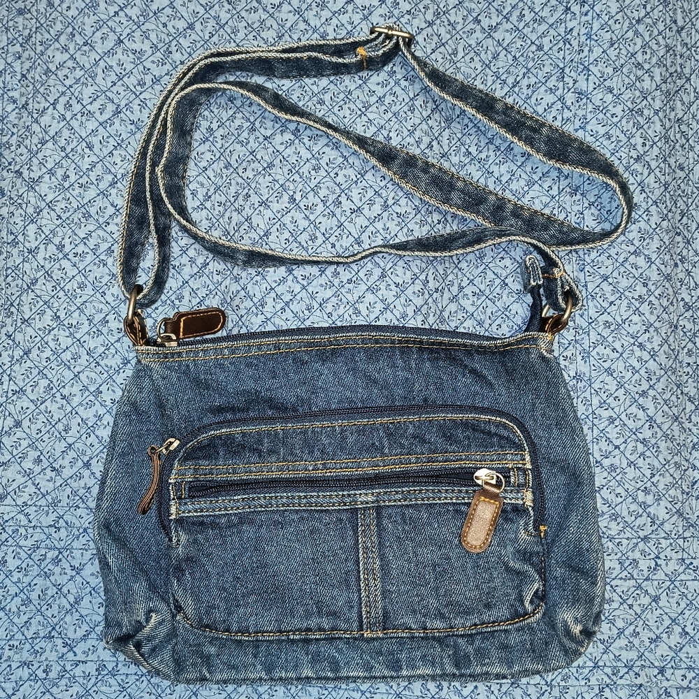 Denim Crossbody Bag